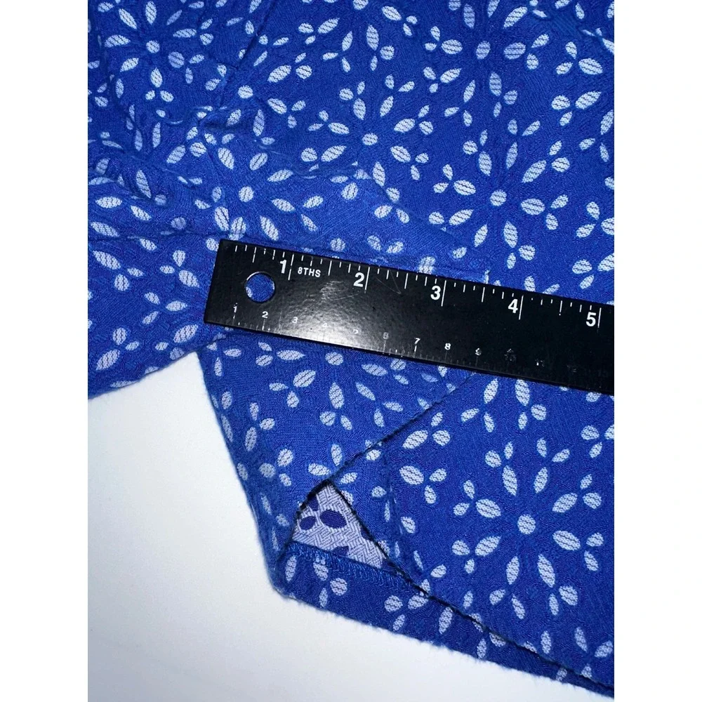 Janie and Jack Girls Blue Floral Print Adjustable Waist Shorts Size 12